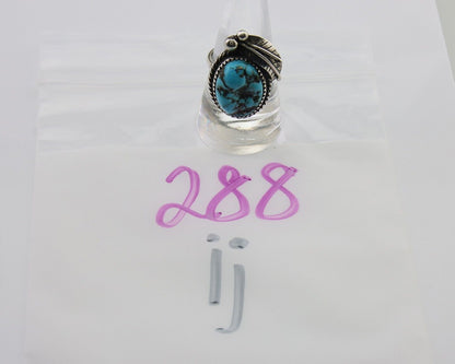 Navajo Handmade Ring 925 Silver Natural Turquoise Native Artist C.80's