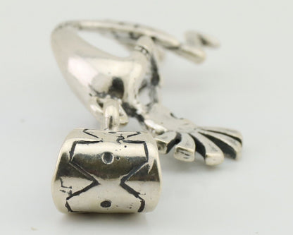 Navajo Kokopelli Pendant 925 Sterling Silver Artist Masha C.80's