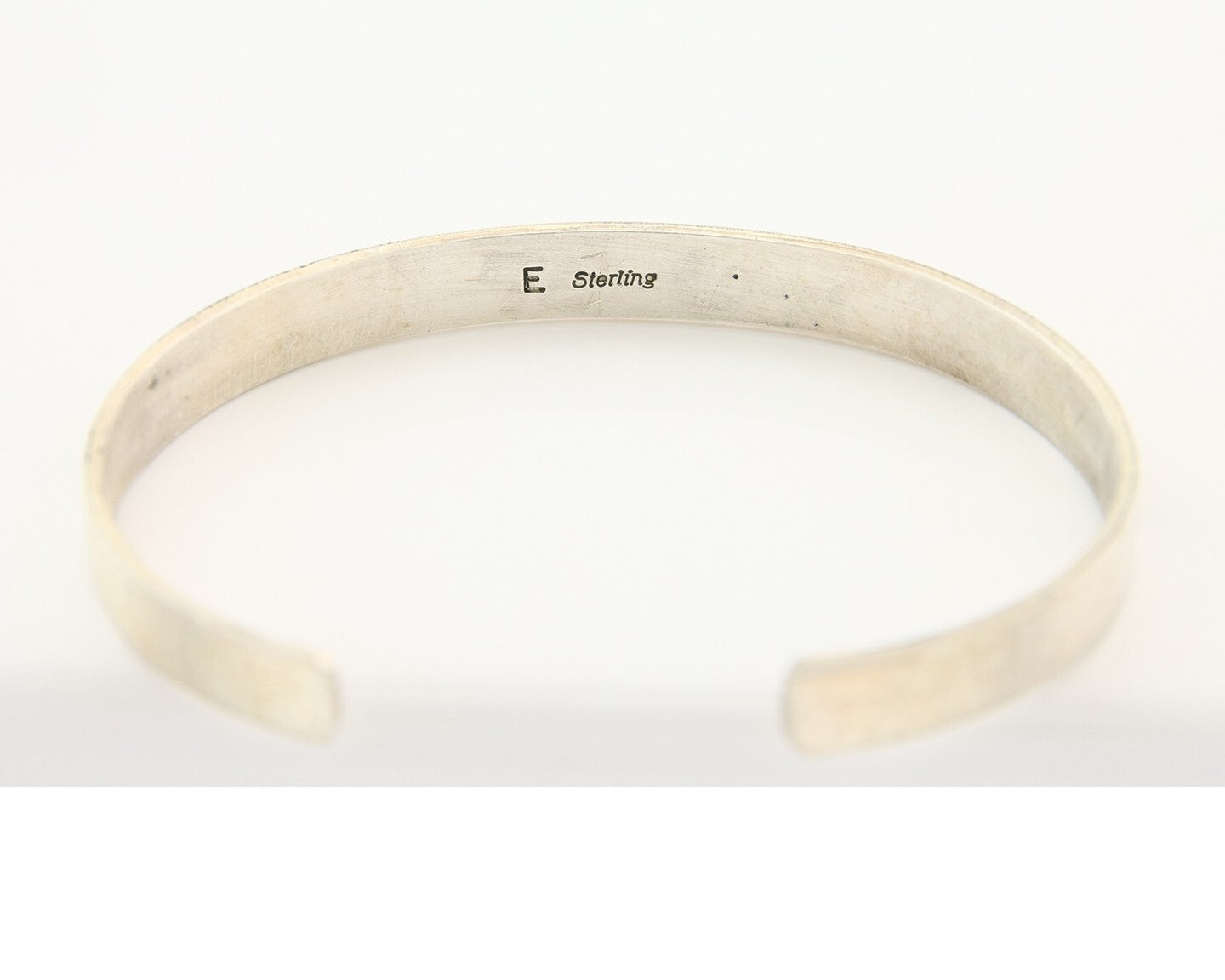 Navajo Bracelet 925 Silver & 12k Yellow Gold Plated Signed E C.80's