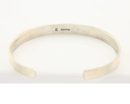 Navajo Bracelet 925 Silver & 12k Yellow Gold Plated Signed E C.80's