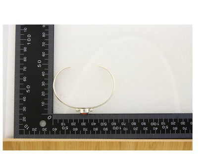 Navajo Bracelet .925 Silver Mediterranean Red Coral Cuff Native Artist C.80's