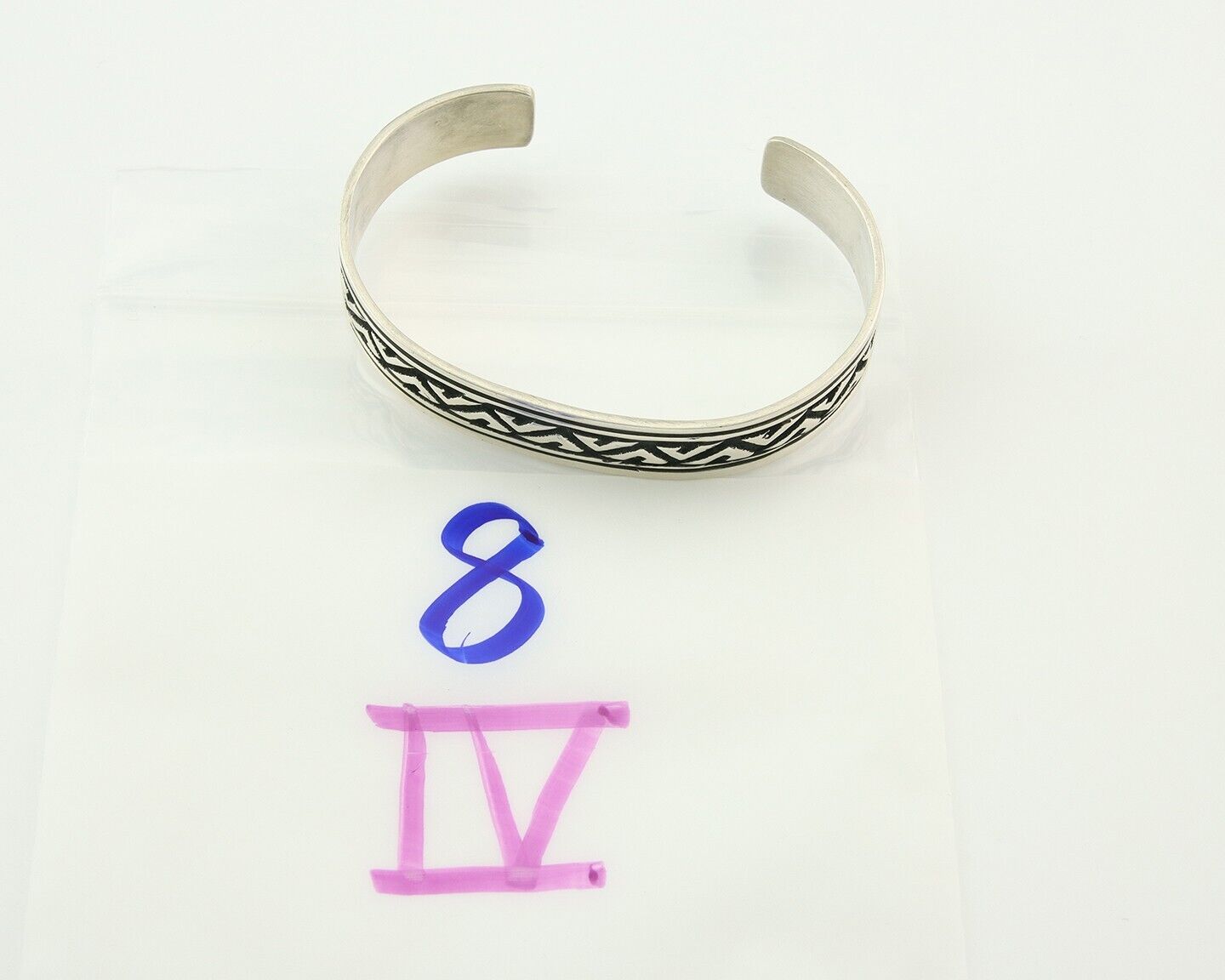 Mens's Navajo Bracelet 925 Silver Artist Signed Thomas Singer Cuff Made 1980's