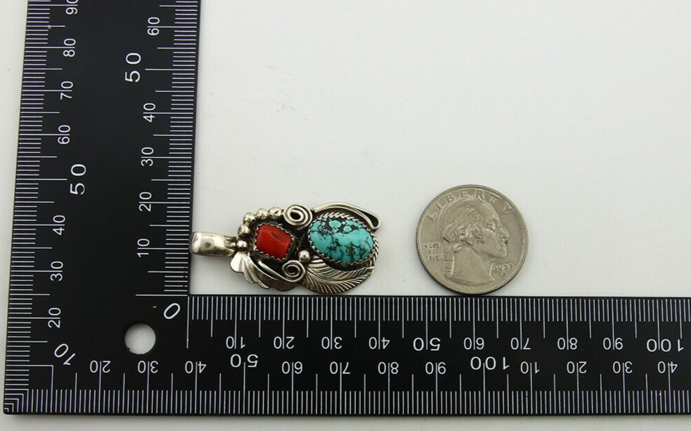 Navajo Necklace 925 Silver Spiderweb Turquoise Artist Signed Justin Morris C80s