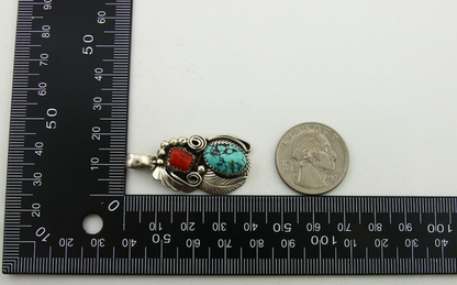 Navajo Necklace 925 Silver Spiderweb Turquoise Artist Signed Justin Morris C80s