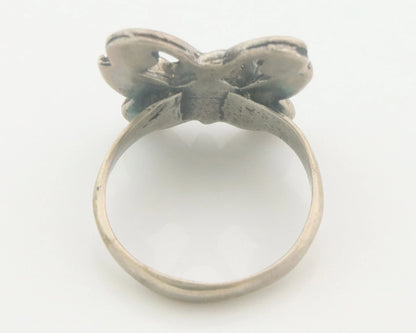 Navajo Butterfly Ring Sterling Silver Signed Size 8.0