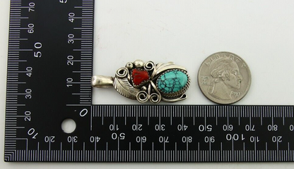 Navajo Necklace 925 Silver Spiderweb Turquoise Artist Signed Justin Morris C80s