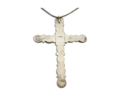 Navajo Necklace 925 Silver Natural Turquoise Native American Artist C.80's