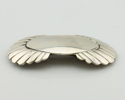 Women's Navajo Hair Clip Hand Stamped 925 Silver Artist Signed C Montoya C.80's