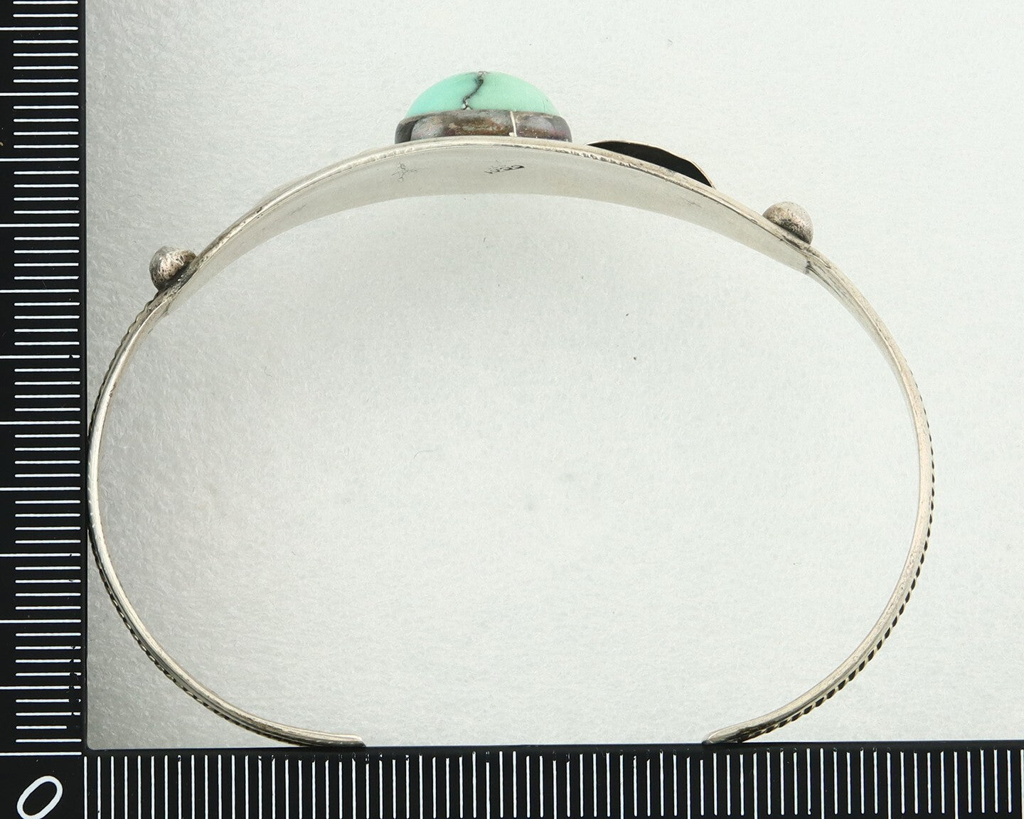 Vintage Navajo Bracelet 925 Silver Turquoise Handmade Signed GC 01 (The Turtle)