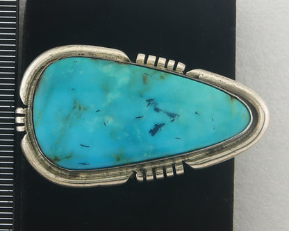 Vintage Navajo Ring 925 Sterling Authentic Turquoise Signed Doug Zachary Sz 7.25