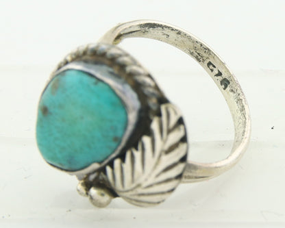 Vintage Navajo Ring 925 Sterling Natural Gemstone Native Artist Size 5.75