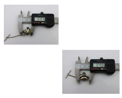 Navajo Tie Tack 925 Silver Natural Mined Turquoise Native American Artist C.80's