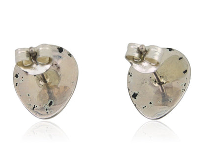 Navajo Paw Earrings 925 Silver Turquoise Native American Artist C.80's