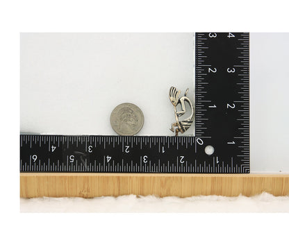 Navajo Kokopelli Pendant Sterling Silver Authentic Traditional Native American