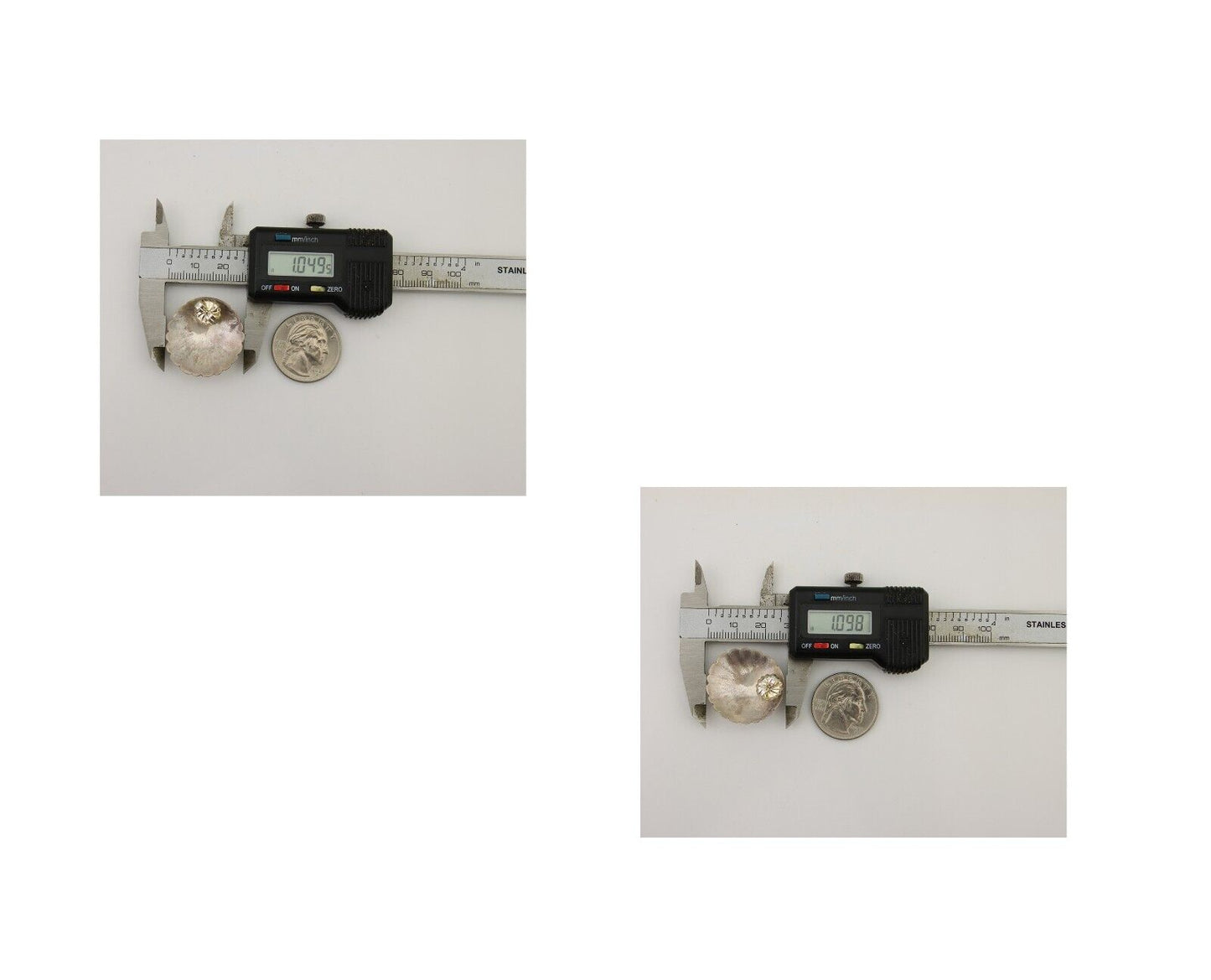 Navajo Earrings 925 Silver Natural Blue Turquoise Native American Artist C.80's