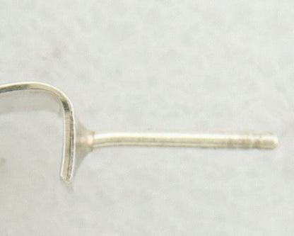 Navajo Hoop Earrings 925 Silver & Gold Artist Signed Randall Endito C.80's