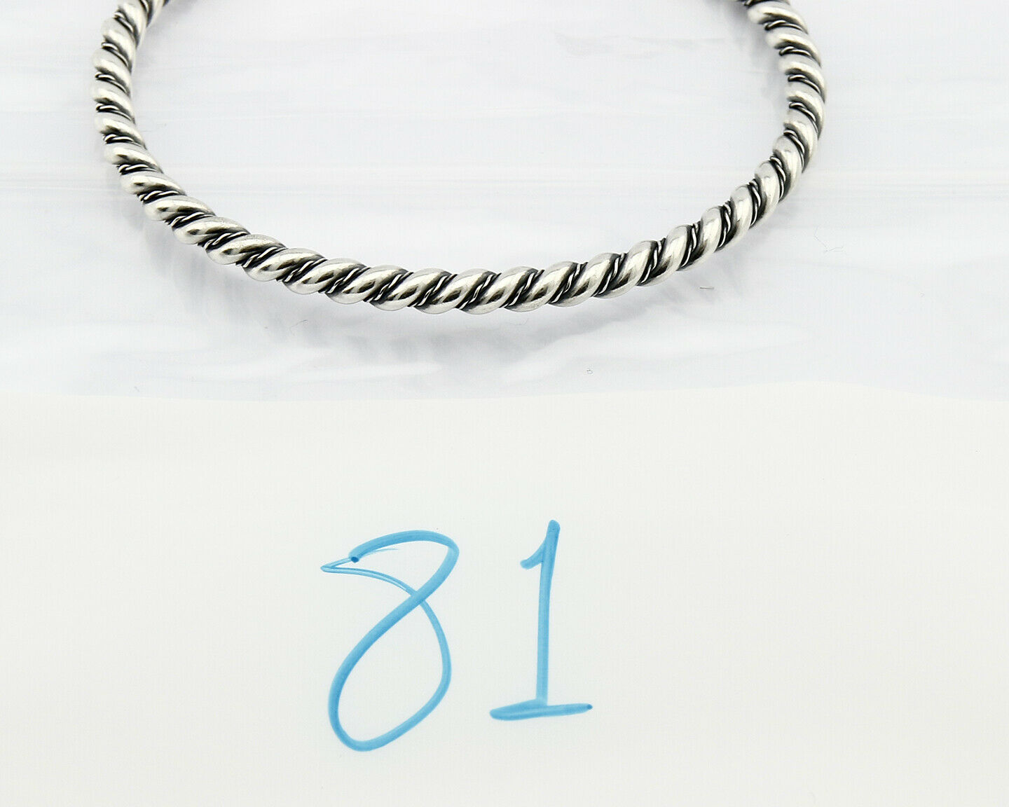 Navajo 3.9 mm Wide 925 Solid Sterling Silver Handmade Hand Stamped Cuff Bracelet