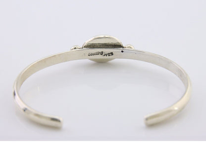 Navajo Bracelet 925 Silver Natural Turquoise Native American Artist C.80's