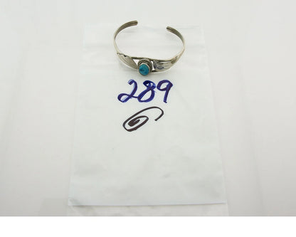 Navajo Cuff Bracelet 925 Sterling Silver Turquoise Vintage Handmade