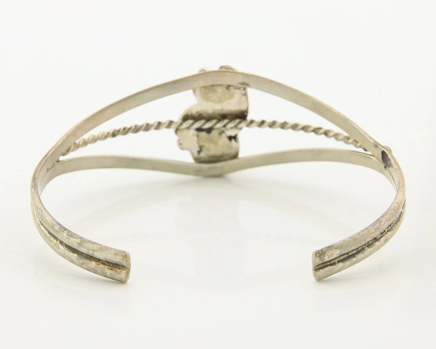 Navajo Cuff Bracelet Sterling Silver Authentic Pink Muscle Native Artist