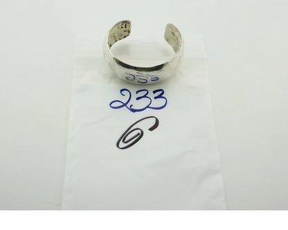 Navajo Cuff Bracelet Sterling Silver Vintage 25mm Handmade Signed C Montoya