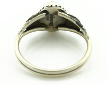 Navajo Ring 925 Silver Natural Blue Turquoise Native Artist C.80's