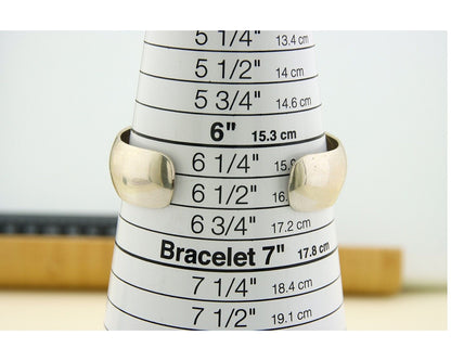 Navajo Bracelet 925 Silver Handmade Cuff Artist Signed B Webb C.80's