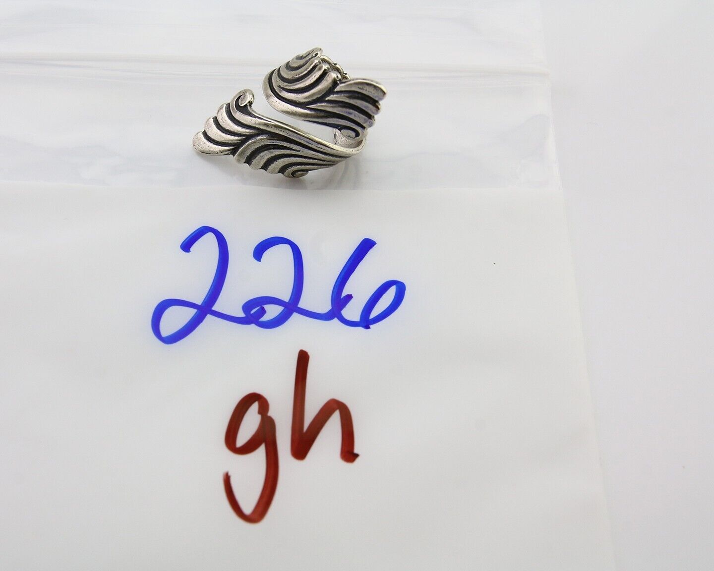 Navajo Adjustable Full Finger Ring 925 Silver Native American Size 5-9 C.80's
