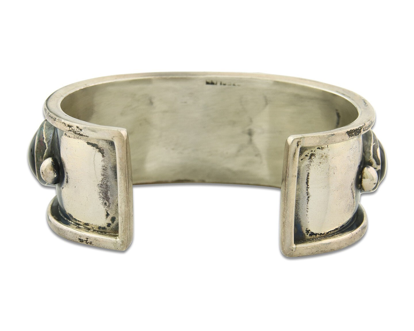 Vintage Navajo Bracelet 925 Silver Onyx Traditional Handmade Native American