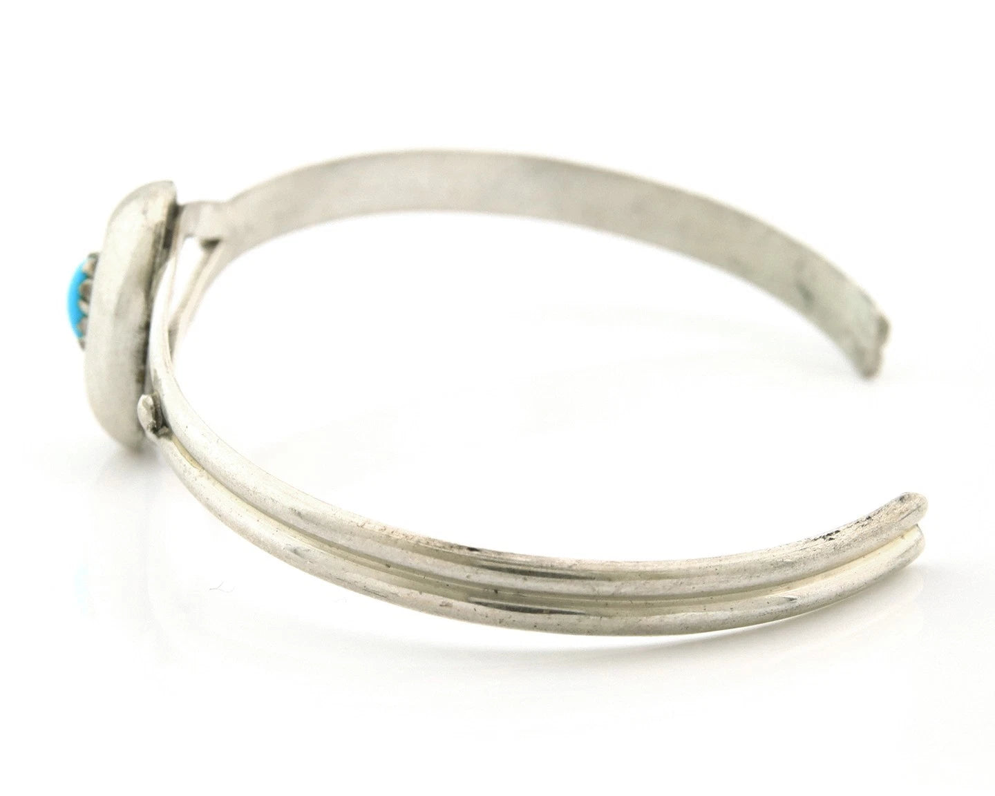 Navajo Cuff Bracelet Sterling Silver Authentic Natural Turquoise Native American