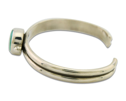 Navajo Cuff Bracelet 925 Silver Turquoise Cuff Native American Artist C.80's