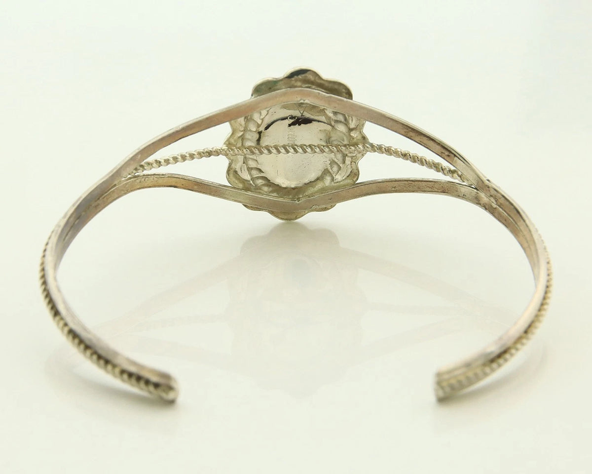 Navajo Cuff Bracelet 925 Sterling Silver Natural Gemstones Vintage