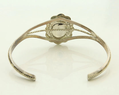 Navajo Cuff Bracelet 925 Sterling Silver Natural Gemstones Vintage