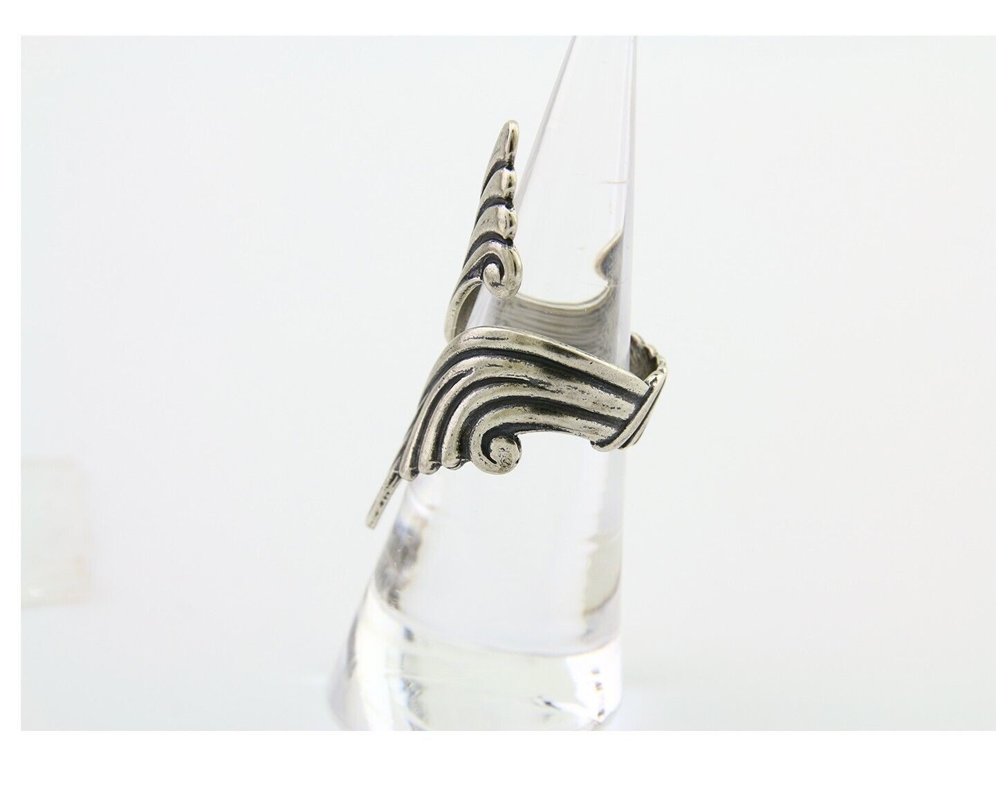 Navajo Adjustable Full Finger Ring 925 Silver Native American Size 5-9 C.80's