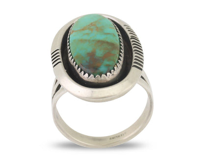 Navajo Ring 925 Silver Royston Turquoise Native American Artist C.80's