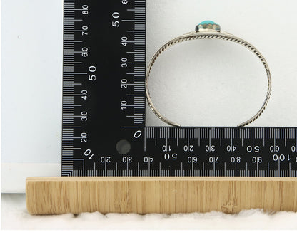 Vintage Navajo Bracelet 925 Silver Turquoise Handmade Signed L T Chee