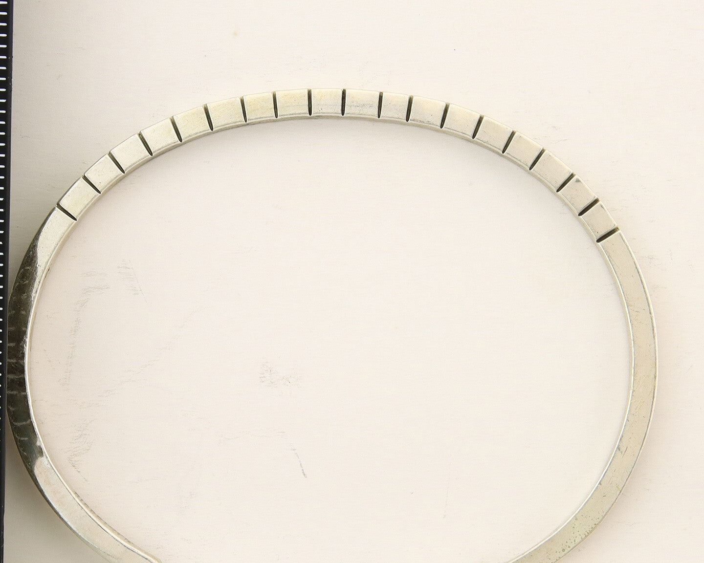 Navajo Bracelet 925 Silver Hand Stamped Signed M.C. ISASIB C.80's