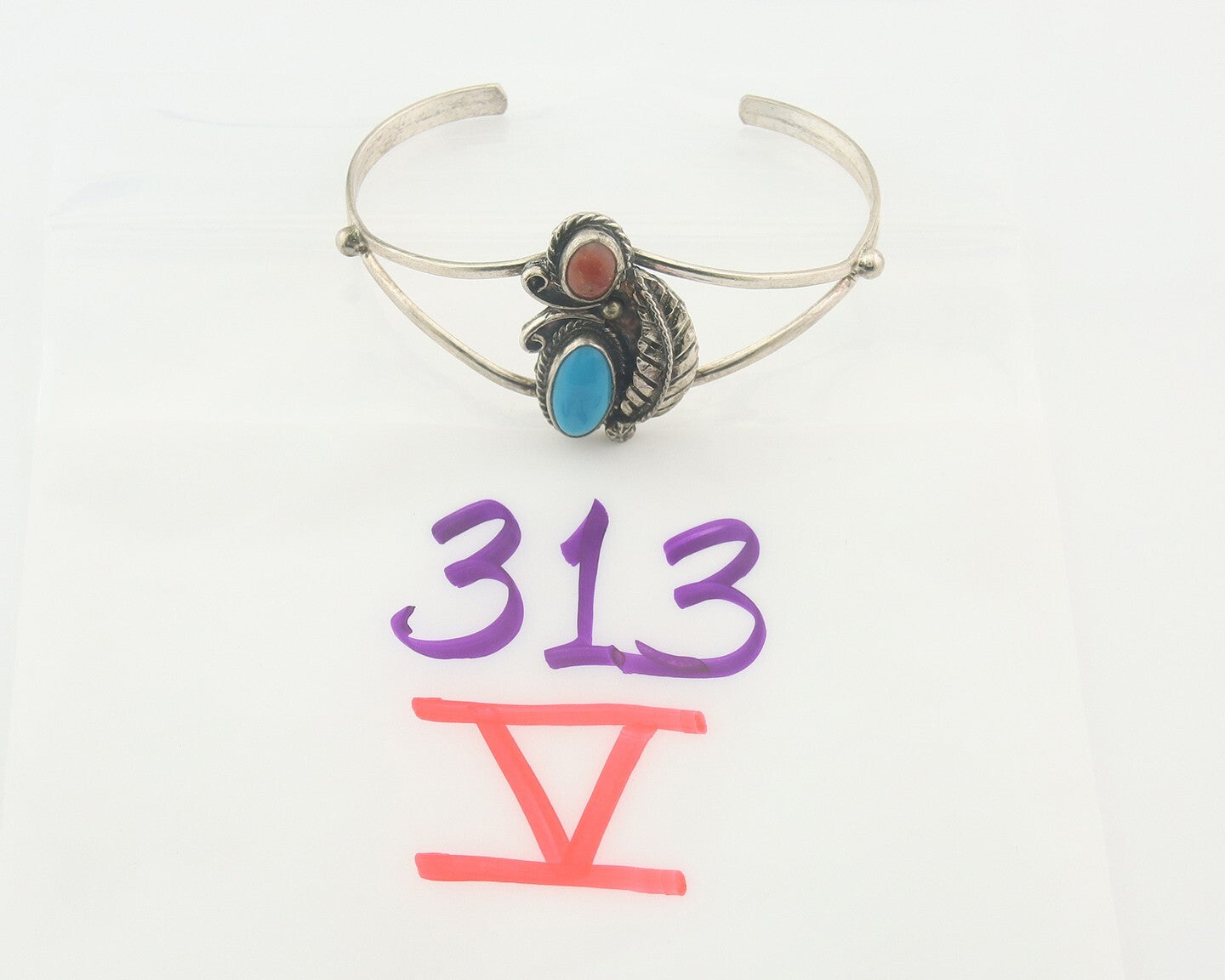 Vintage Navajo Bracelet 925 Silver Handmade Authentic Gemstone Traditional