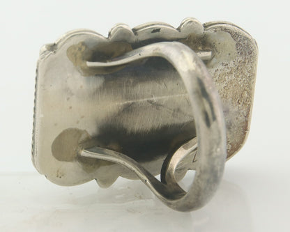 Vintage Ring 925 Sterling Authentic Turpen's Pawn Vault Turquoise Size 10