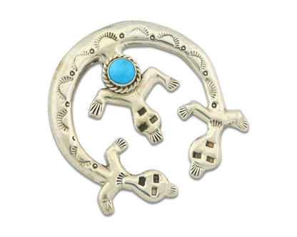 Navajo Sterling Silver Pendant Handmade Authentic Vintage C.80's
