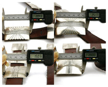 Navajo Concho Belt .925 Silver Signed BB Hand Stamped C.80's