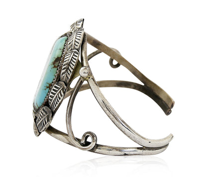 VTG Old Pawn Navajo Natural Turquoise .925 Sterling Silver Ring & Bracelet Set