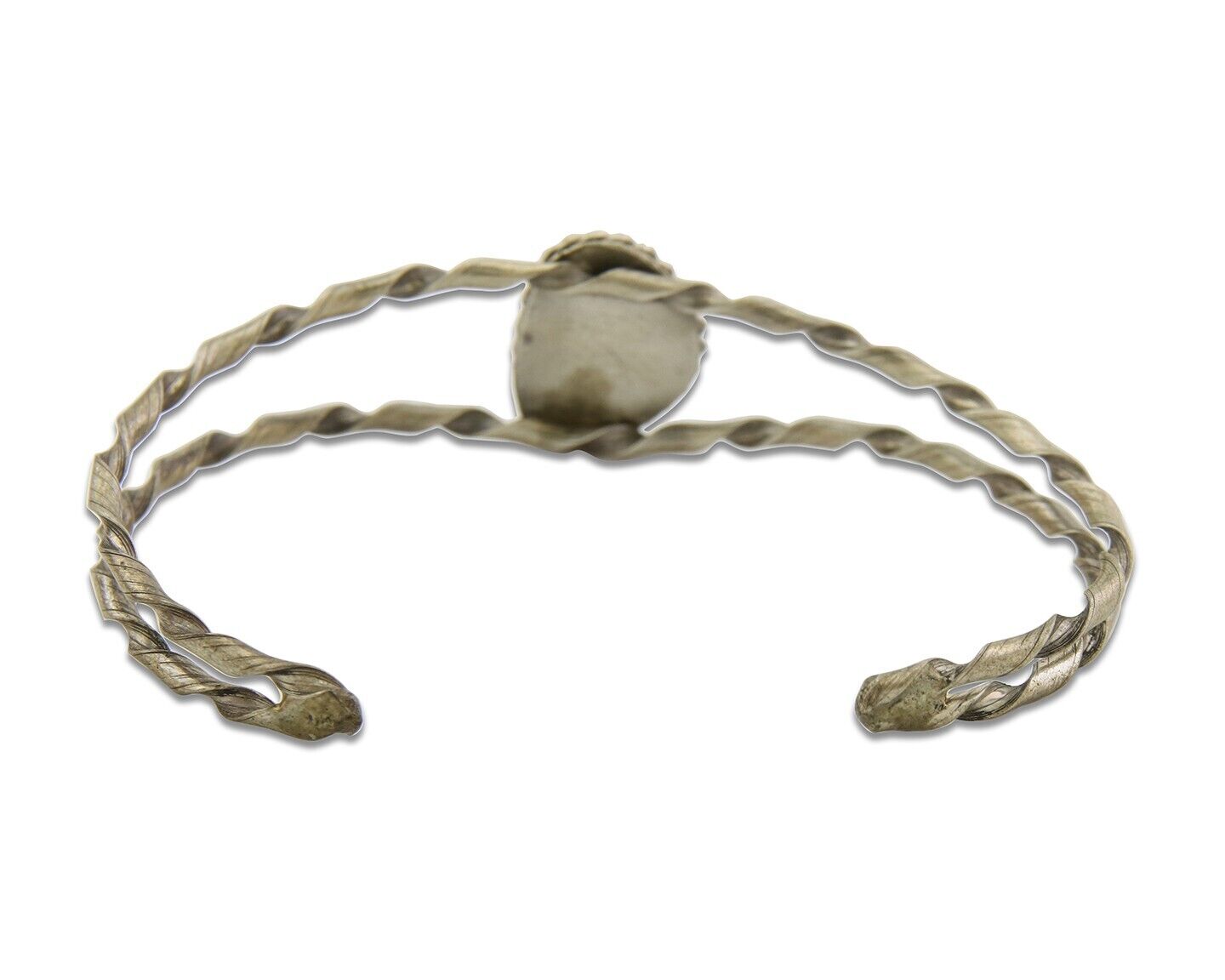 Navajo Bracelet .925 Silver Mediterranean Red Coral Cuff Native Artist C.80's