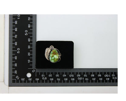 Navajo Ring 925 Sterling Royston Turquoise Native American Artist C.80's