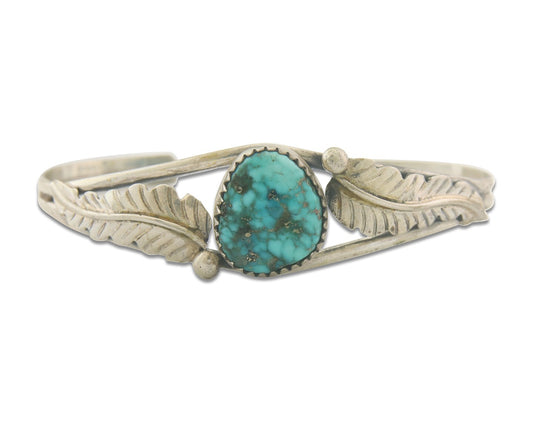 Vintage Navajo Bracelet 925 Silver Turquoise Traditional Handmade Authentic