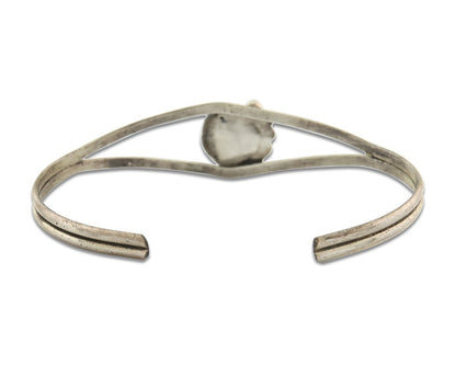 Vintage Navajo Bracelet 925 Silver Blue Turquoise Handmade Signed P