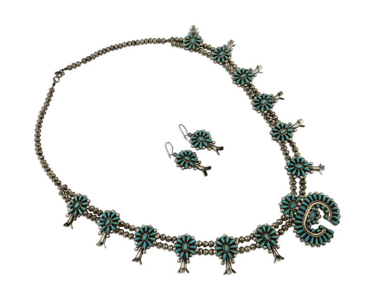 navajo squash necklace set