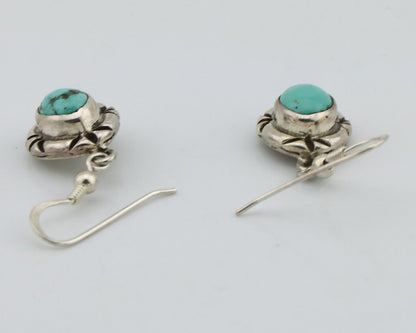 Navajo Earrings 925 Silver Arizona Turquoise Native American Artist C.80s