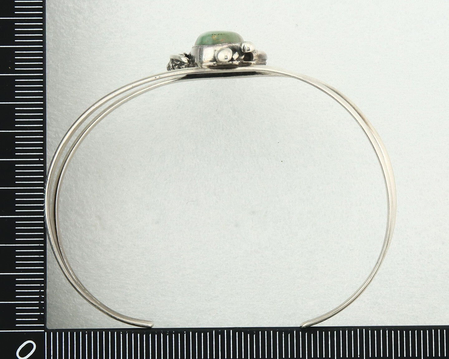 Vintage Navajo Bracelet 925 Silver Manassa Turquoise Handmade Signed Sunrise