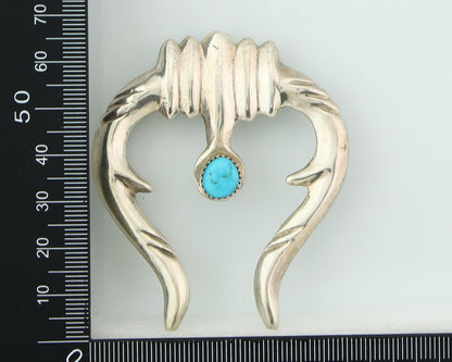 Navajo Sterling Silver Pendant Handmade Authentic Vintage C.80's